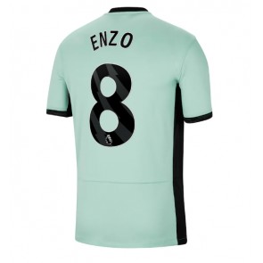 Lacne Muži Futbalové dres Chelsea Enzo Fernandez #8 2023-24 Krátky Rukáv - Tretina